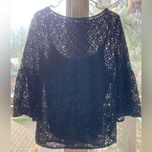 Banana Republic: Black Lace Blouse